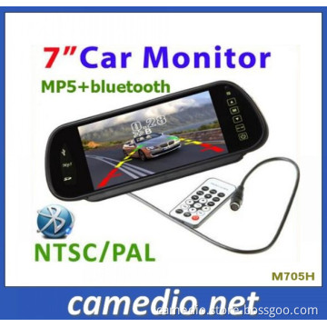7" Car Rearview Mirror LCD Monitor with USB/SD/MP5/ Bluetooth M705h
